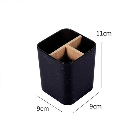 Carvallo PureStand Bambu Tandborsthållare för Elektriska Tandborstar | Organizer för Rakapparater & Kosmetikborstar Carvallo