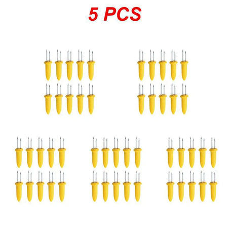 Carvallo rostfritt stål majsgafflar set | Värmetålig & Återanvändbar | För grill, camping & kök | 6 × 2 cm Carvallo