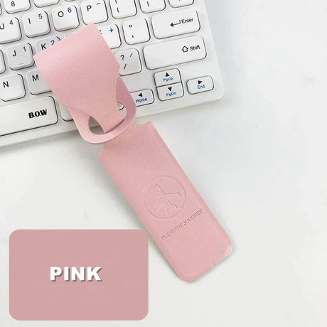 Carvallo Koffertagg i konstläder | Adressetikett för resebagage | Bagagetagg för väskor och väskor | 9 färger Carvallo