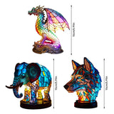 LumeWolf - LED Bordslampa med Volf Design – Handgjord Dekorativ Belysning Carvallo