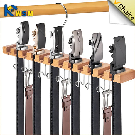 Carvallo bälte- & sjalhållare | Svängbar & Multifunktionell | Platsbesparande garderobsorganisation Carvallo