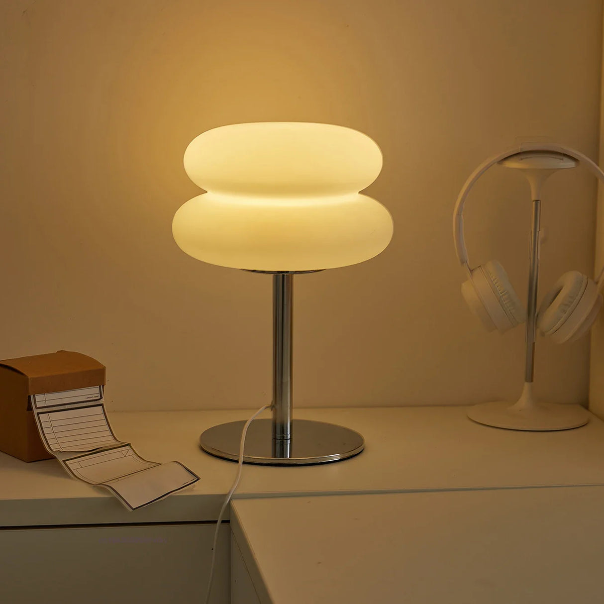 Creamy Bordslampa – Bordslampa med USB & 3 Färglägen Hemnix