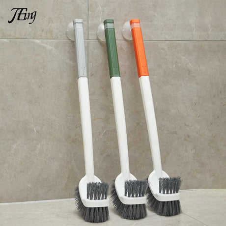 Carvallo WC-borste | Dubbelsidig toalettborste med långt handtag | Djup rengöring & Hygienisk | Platsbesparande hängande Carvallo