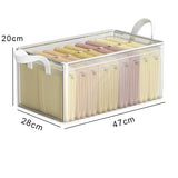 Carvallo Kläders Organiser | Transparent PVC Förvaringslåda | Med Metallram & Dammskydd | Fällbar & Vattentät Carvallo