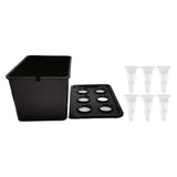 Carvallo Indoor-Grow-Set Hydroponiskt växtsystem för inomhusbruk | Självvattnande mini-växthus | 12×18×10,5 cm | För örter & sticklingar Carvallo
