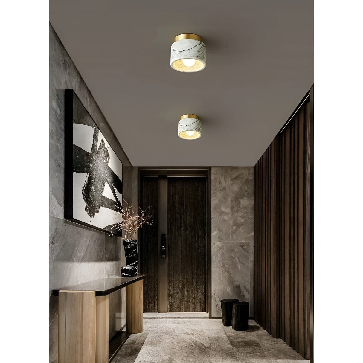 Taklampa i italiensk marmor – Lyxig och elegant belysning för ditt hem Carvallo