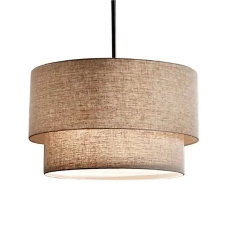 LinenForm Taklampa – Minimalistisk Tygpendel i Modern Design Hemnix
