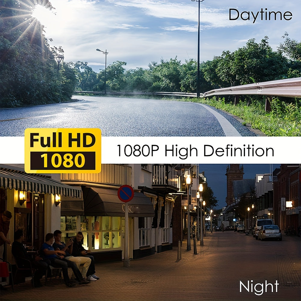 1080P WiFi Dubbelkamera Dash Cam – Främre & Inuti Bilkamera med IR Nattvision & Loopinspelning Carvallo
