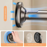 Carvallo FlexiHang | Teleskopfäste med sugkopp | Justerbar & borrfri | För badrum, hall & tvättstuga Carvallo