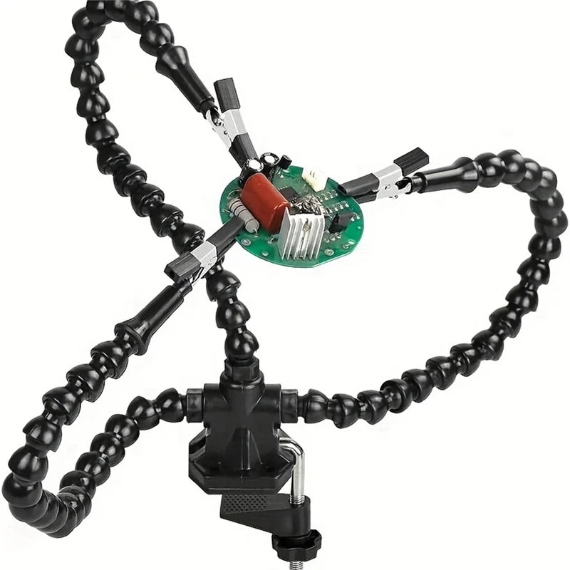 Carvallo FixLumo Pro | Tredje hand med förstoringsglas | Perfekt för modellbygge, elektronik och finlir Carvallo