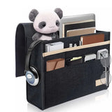 Carvallo Filz-säng-organisatör för upphängning | Praktisk förvaring vid sängen eller soffan | Hängande väska för surfplatta, fjärrkontroll & tillbehör Carvallo