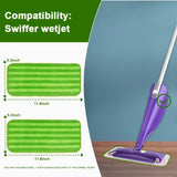 Carvallo Ersättningskuddar för Swiffer Wet Jet | Högabsorberande & Återanvändbara | 29x14 cm | 2-pack Carvallo