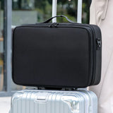 Carvallo Pro Make-up-väska | Bärbar kosmetikorganisatör med fack | För makeupartister, nageldesigners & resor Carvallo