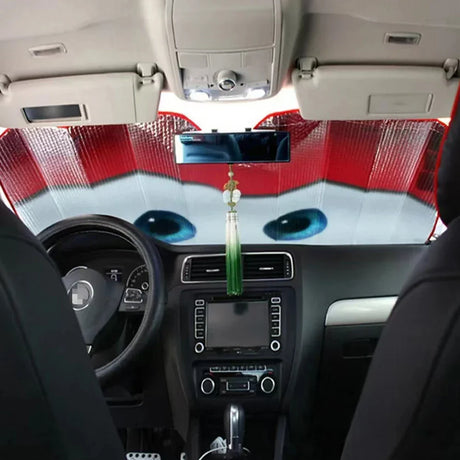 Carvallo Auto-solskydd | Aluminiumfolie | Värmeskydd för vindruta | 130×70 cm Carvallo