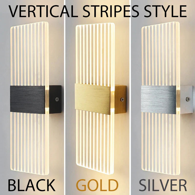 Modern LED Akryl Vägglampa – Nordisk Väggsconces Belysning för Heminredning, Stiliga Energisnåla Vägglampor Carvallo