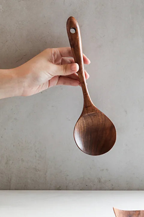 Köksset av naturligt teakträ Carvallo