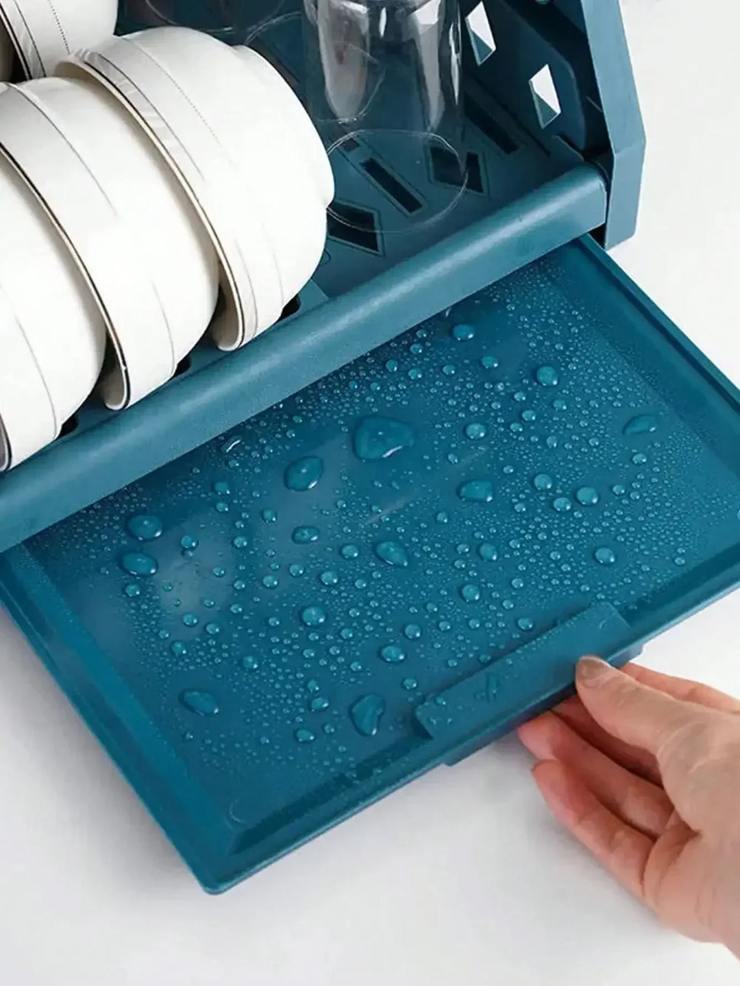 RackMaster - Fällbart diskställ för organiserad och platsbesparande köksförvaring Carvallo