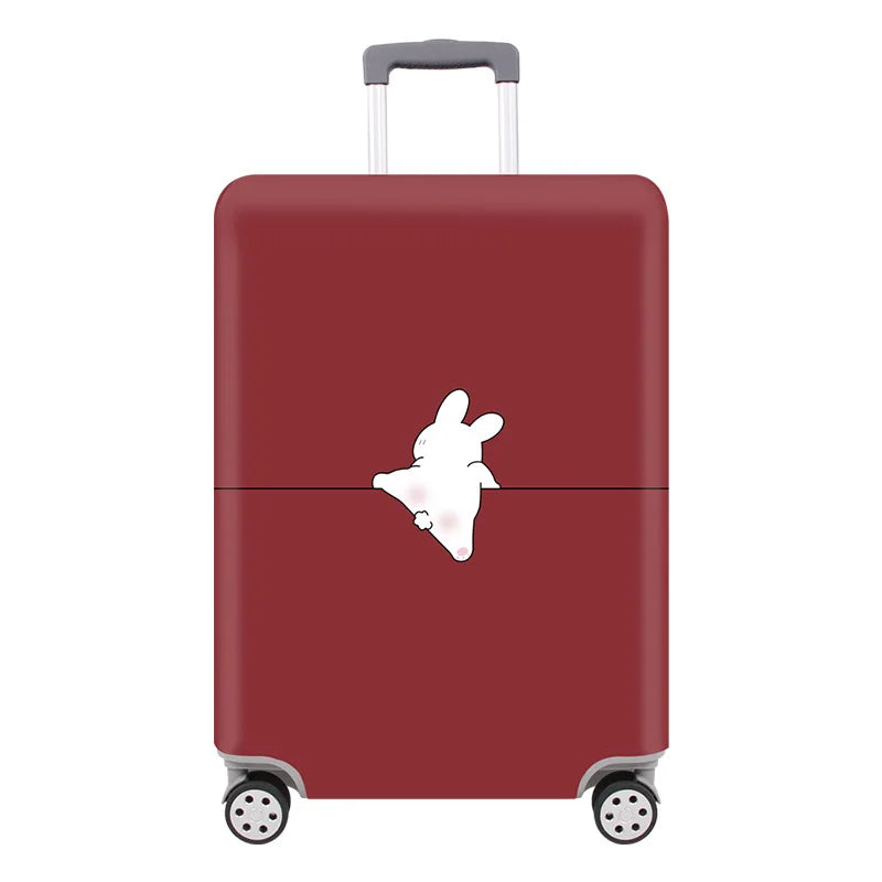 Carvallo TravelPaw FlexCover | Elastisk bagageskydd med djurmönster | För 18–32 tum resväskor | Rivfast & Tvättbar Carvallo