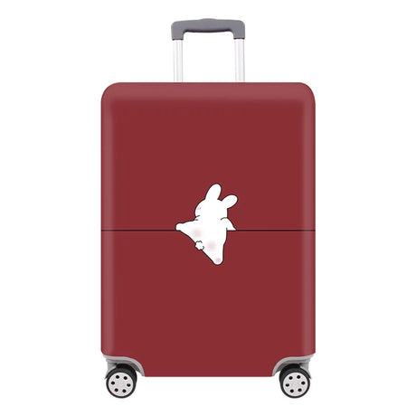 Carvallo TravelPaw FlexCover | Elastisk bagageskydd med djurmönster | För 18–32 tum resväskor | Rivfast & Tvättbar Carvallo