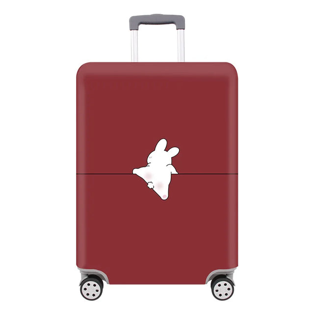 Carvallo TravelPaw FlexCover | Elastisk bagageskydd med djurmönster | För 18–32 tum resväskor | Rivfast & Tvättbar Carvallo