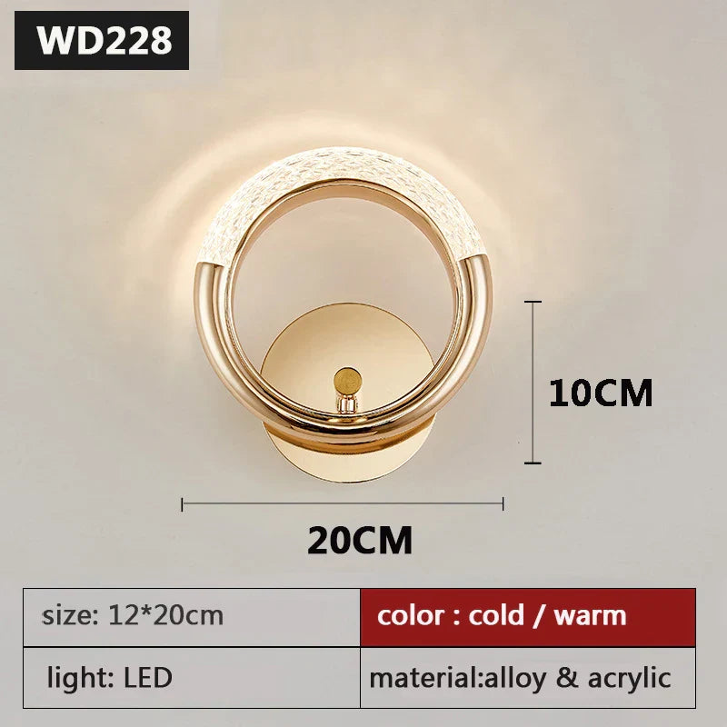 Nordisk Vägglampa – Elegant Inomhus Sconces Belysning för Sovrum och Vardagsrum – Moderna Vägglampor Carvallo