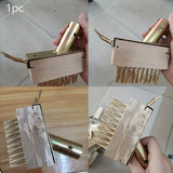 Carvallo Ogräsborste manuell | Justerbar med 120 cm handtag | För fogar, terrasser & gångvägar | Trådborste Carvallo