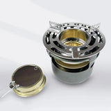 Carvallo Alkoholkocher Utomhus bärbar | Mini Campingkokare för Vandring & Trekking | Kompakt Spritbrännare för Utomhuskök & Survival Carvallo