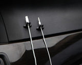 Carvallo ClipoFix Kabelklipp | 5-pack | Självhäftande med 3M-tejp | För bil, skrivbord & hem | Miljövänlig PVC Carvallo