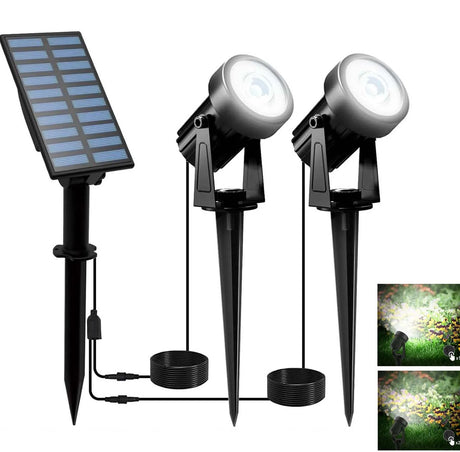 Carvallo Trädgårdsstrålkastare LumiGlow DuoColor | 3000K/6000K Varm- & Kallvit | IP65 Vattentålig | Automatisk Skymningssensor Carvallo