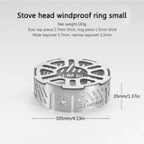 Carvallo VindskyddsrIng för Campingkök | Rostfritt stål | Värmebeständig & Stabil | För 3- & 4-punktsbrännare Carvallo