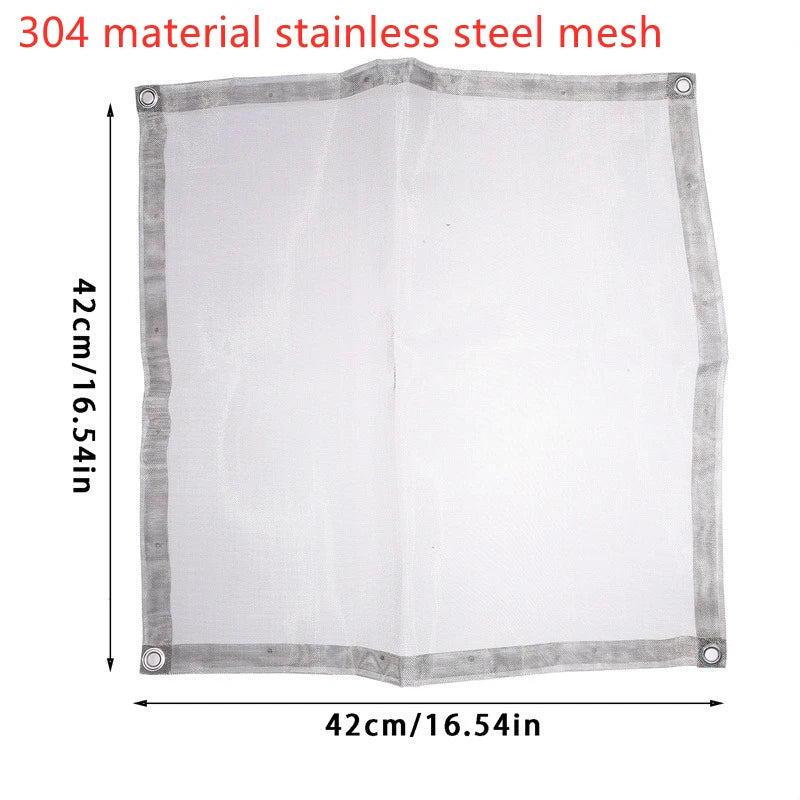 Carvallo Fällbar Utomhus Eldstad | Rostfritt Stål Eldställ med Nät | Bärbar & Värmeresistent | För Trädgård, Camping & Terrass Carvallo