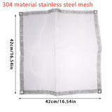 Carvallo Fällbar Utomhus Eldstad | Rostfritt Stål Eldställ med Nät | Bärbar & Värmeresistent | För Trädgård, Camping & Terrass Carvallo