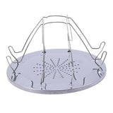 Carvallo rostfritt stående stöd för campingkök | Ø 22 cm | Stabilt & värmebeständigt | För utomhus & grill Carvallo