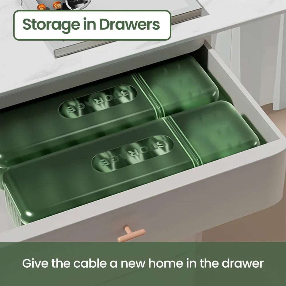 Carvallo OrdiTidy | 7-facks organisatör för laddningskablar & tillbehör | Återanvändbar & kompakt | För hemmet & resor Carvallo