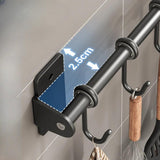 Carvallo - Elegant väggmonterad krokhylla för organiserat köksutrymme Carvallo