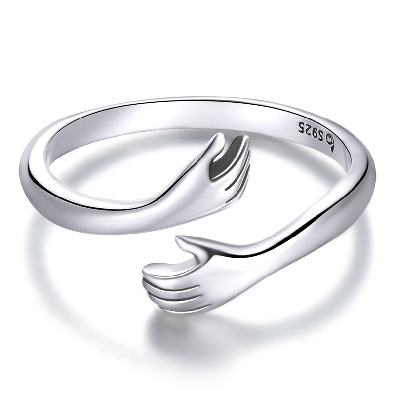Kärlek Kram Ring-Jewelry for women-Hemnix-Silver-Hemnix