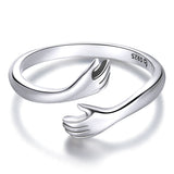 Kärlek Kram Ring-Jewelry for women-Hemnix-Silver-Hemnix
