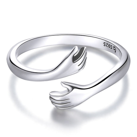 Kärlek Kram Ring-Jewelry for women-Hemnix-Silver-Hemnix