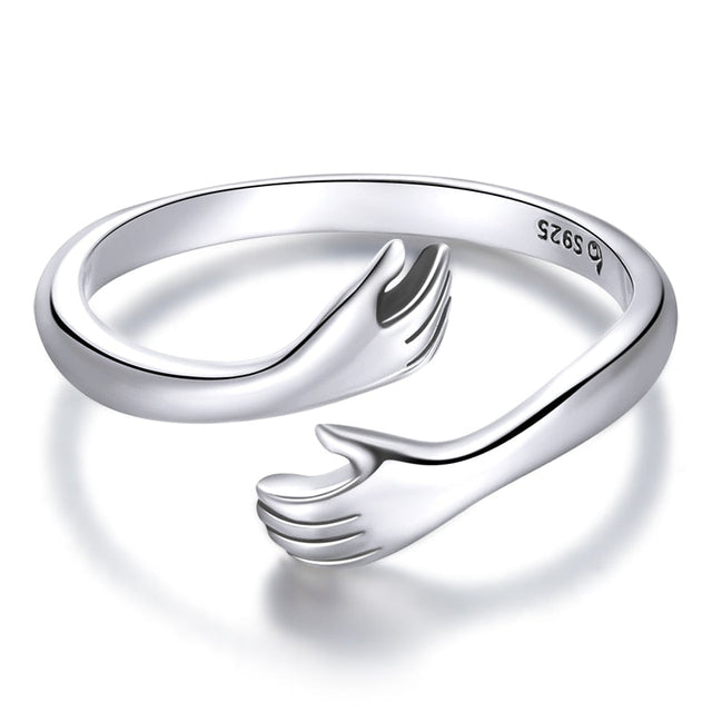 Kärlek Kram Ring-Jewelry for women-Hemnix-Silver-Hemnix