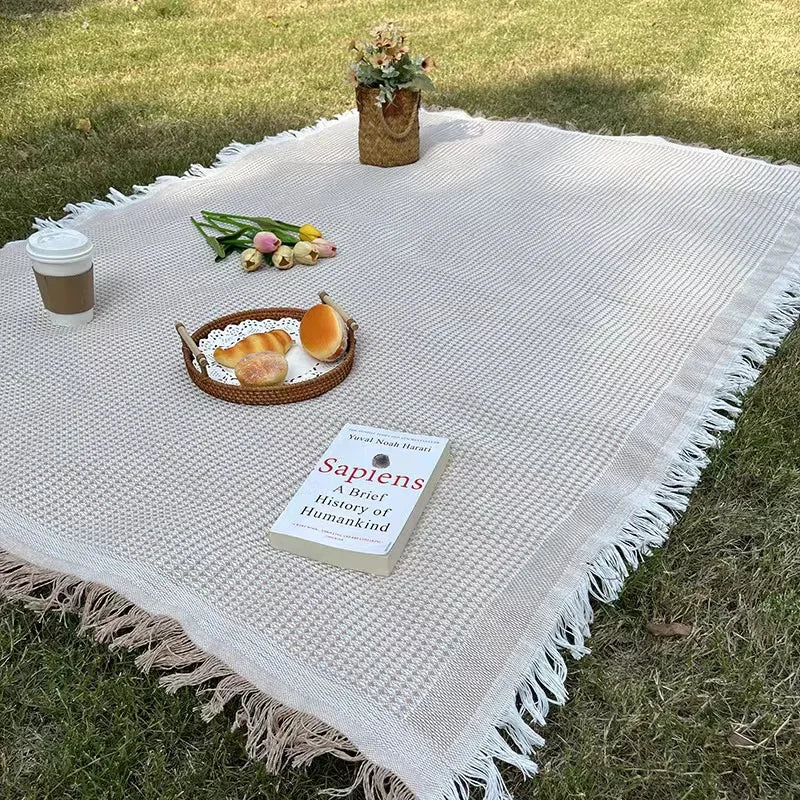 Boho Picknickfilt med fransar Carvallo