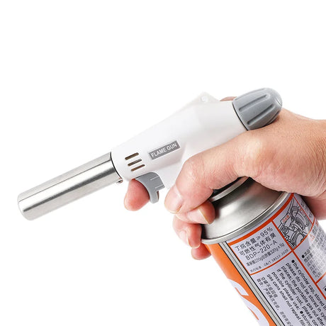 Carvallo ProTorch | Gasbrännare med 1350 °C låga | För butangaspatroner | Elektronisk tändning & temperaturreglering | För kök, camping & utomhus Carvallo