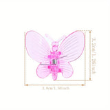 Carvallo 30 stycken orkidé- och växtklipp | Färgade fjärilsclips | För klätterhjälpmedel och växtstöd | Plast Carvallo