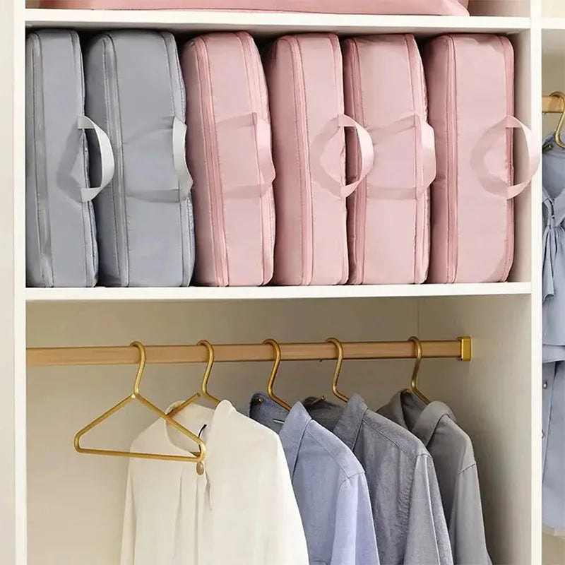 Carvallo-kompressionstasker Packura AirZip | Platsbesparande klädesorganisatörer | Vattentåliga & Lätta | M/L storlekar Carvallo