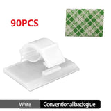 Carvallo Set WireTidy | 30-90 delar | Självhäftande & flexibel | För skrivbord, PC & laddkablar Carvallo