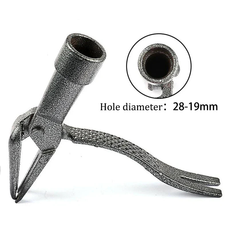 Carvallo RootClaw Ogräsrensare med klor | Av robust stål & fotpedal | För alla typer av jord Carvallo