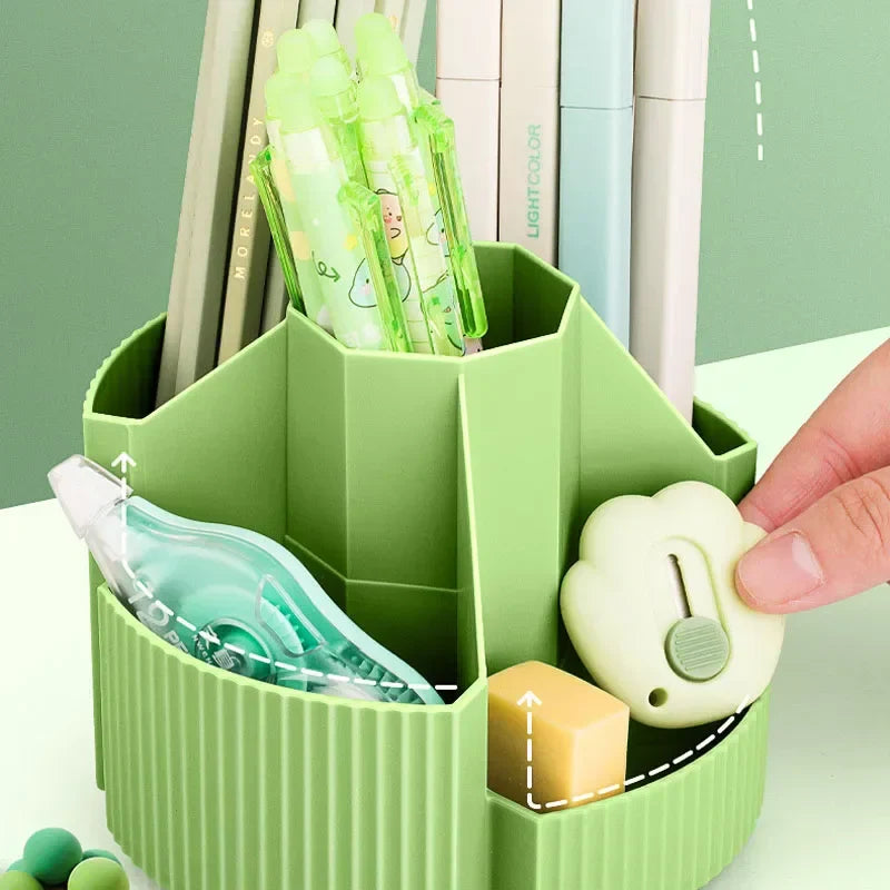 Carvallo-Organizer SpinTidy | 360° roterbar | 5 fack | För kontor, skola & hem Carvallo