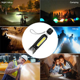 USB Uppladdningsbar Magnetisk Ficklampa – LED Nödbelysning med Magnet och Bärrem Carvallo