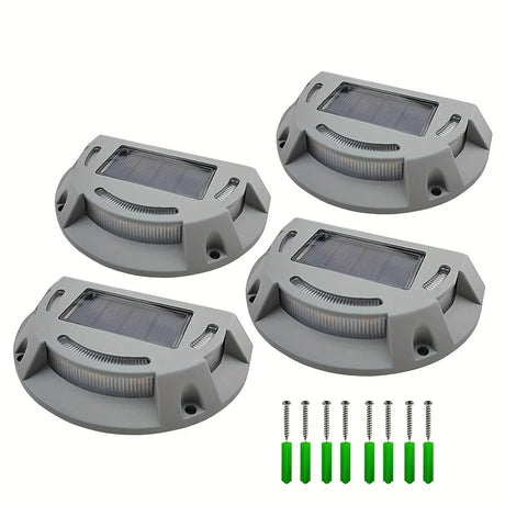 Carvallo Solar-Trappbelysning 2-i-1 | Varmvit & Kallvit | Vattentålig IP65 | För Utomhus, Trappor, Vägar & Infarter Carvallo