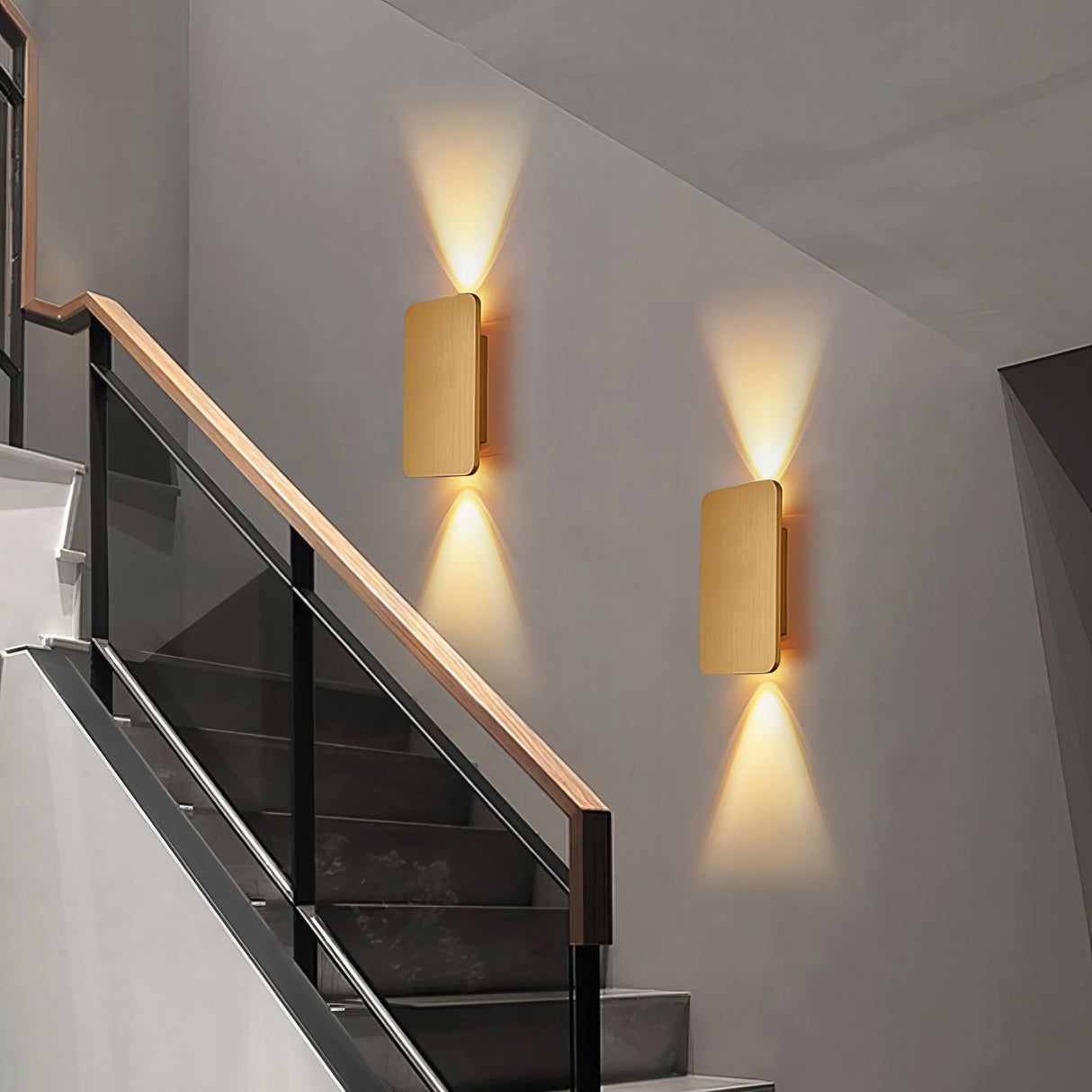 Vägglampa Modern Metall Rektangulär LED Inomhus Carvallo
