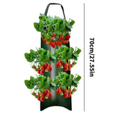 Carvallo Planter bag with 4/6/8/10 openings | Hanging & Breathable | For strawberries, tomatoes & herbs | Durable canvas fabric Carvallo